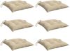 vidaXL Palettenkissen 6 Stk. Beige 50x50x7 cm Oxford-Gewebe 361518 Bild 4