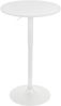 CLP Stehtisch Lamoni 60 cm stufenlos höhenverstellbar 360° drehbar,weiß/weiß rund Bild 4