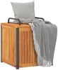 vidaXL Gartenbox 45x45x45/53 cm Massivholz Akazie und Stahl 367607 Bild 4