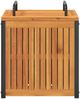 vidaXL Gartenbox 45x45x45/53 cm Massivholz Akazie und Stahl 367607 Bild 5