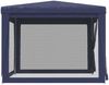 vidaXL Partyzelt mit 4 Mesh-Seitenwänden Blau 3x3 m HDPE 319227 Bild 4