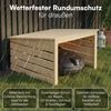 STEELSØN 'Myrion' Mähroboter Garage, Kiefernholz, natur, mit UV-Schutzlackierung, wetterfest, 45/34x77x77 cm, Mähroboterhaus mit Pultdach Bild 5