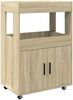 vidaXL Barwagen Sonoma-Eiche 60x39,5x89 cm Holzwerkstoff 848271 Bild 2