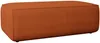 Vente-unique - AMELIA Pouf SamtStoff Rot - B 69 cm x H 42 cm x L 102 cm Bild 2