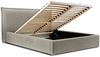 Polsterbett Doppelbett Bett AMADA 160x200cm in Stoff Ditra Graubeige Bild 3