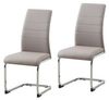 HTI-Living Freischwinger Schwingstuhl SallyC PU Cappuccino (Set, 2 St), Freischwinger Esszimmerstuhl Kunstleder Bild 2