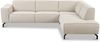 Places of Style Ecksofa Lorcan, Breite 275 cm, weiches Sitzgefühl, mit schwarzen Metallfüßen, Lederoptik und in weichem Strukturstoff Bild 2