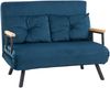 Schlafsessel mit Bettfunktion, verstellbare Rückenlehne, 102x73x81 cm, Blau Bild 3