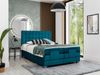 Boxspringbett Elektrisch Schlafzimmerbett MAXIMA 200x200cm in Stoff Türkisblau Bild 5