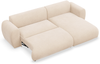 Selsey 'Emia' Ecksofa mit Chenillebezug und Schlaffunktion, Hellbeige, rechts Bild 4