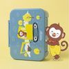BEARFOOT Lunchbox Brotdose mit Fächern, leicht & auslaufsicher - Bagger blau, PP, ABS, Silikon, Kindergarten und Schule - Mädchen und Jungen, Vesperbox, Snackbox Bild 2
