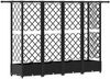 vidaXL Hochbeet mit Rankgitter und Dach Schwarz 202,5 x 40 x 121 cm PP 42032547 Bild 5