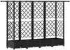 vidaXL Hochbeet mit Rankgitter und Dach Schwarz 202,5 x 40 x 121 cm PP 42032547 Bild 2
