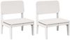 vidaXL Gartenstühle 2 Stk. Weiß 60x52,5x72 cm Massivholz Kiefer 859323 Bild 2