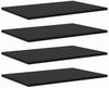 vidaXL Regalbrett 4 pcs Schwarz 60 x 40 x 1,5 cm Holzwerkstoff 875056 Bild 2