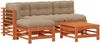 vidaXL Garten-Lounge-Set 5 pcs Wachsbraun Massives Kiefernholz 3418074 Bild 2