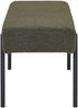 House Nordic Bank, Bouclé, dunkelgrün, schwarze Beine, 100x36x42,5 cm, HN1241 Bild 3