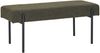 House Nordic Bank, Bouclé, dunkelgrün, schwarze Beine, 100x36x42,5 cm, HN1241 Bild 2