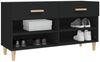 vidaXL Schuhschrank Schwarz 102x35x55 cm Holzwerkstoff 812817 Bild 4
