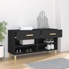 vidaXL Schuhschrank Schwarz 102x35x55 cm Holzwerkstoff 812817 Bild 3