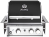 ALLGRILL Einbau-Gasgrill, CHEF S BLACK, Built-In Air System, 2 Brenner, Backburner, 69,1 x 64,5 x 46,5 cm