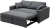 Vente-unique - INIZOR Sofa Stoff Grau - B 101 cm x H 85 cm x L 168 cm Bild 4