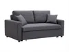 Vente-unique - INIZOR Sofa Stoff Grau - B 101 cm x H 85 cm x L 168 cm Bild 3