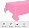 CHEPULA Einweg Tischdecke 137x274 cm, 4er Set Wasserdicht Rechteckig Rosa Bild 2