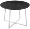 B&D home Esstisch NOA, Metallgestell schwarz oder weiß, rund, 110x110cm, platzsparend Bild 2