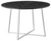 B&D home Esstisch NOA, Metallgestell schwarz oder weiß, rund, 110x110cm, platzsparend Bild 4