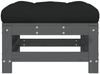vidaXL Gartenhocker mit Kissen 2 Stk. Grau Massivholz Kiefer 825697 Bild 4
