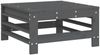 vidaXL Gartenhocker mit Kissen 2 Stk. Grau Massivholz Kiefer 825697 Bild 5