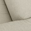 Sofa 4-Sitzer mit Hocker rechts Kattrina Flachgewebe creme Bild 4