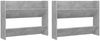 vidaXL Wand-Schuhschränke 2 Stk. Betongrau 80x18x60 cm Holzwerkstoff 806750 Bild 2