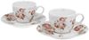 DUO FLORAL 2er-Set Espressotassen 90 ml SECESSION mit Untertassen, New Bone China Porzellan Bild 2
