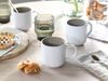 OTTO home Becher modernes 6-teiliges Kaffeebecher-Set Novalee, 6-tlg, Steinzeug, hohe Haltbarkeit, spülmaschinen- & mikrowellengeeignet, Reaktivglasur Bild 4