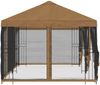 vidaXL Pavillon mit Seitenwänden 6 x 3 m Beige Polyester und Stahl 190 3375994 Bild 4