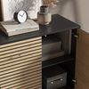 Kommode Eliza Goldkraft Eiche/Anthrazit 80 x 81.2 cm mit 2 Türen Vicco Bild 4