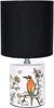 BRUBAKER Nachttischlampe Tischlampe Vogel Design Asiatisch - 1x oder 2er Set - Schirm Schwarz, ohne Leuchtmittel, Designer Lampen mit Keramikfuß, Höhe ca. 30 cm - Tischleuchte Bild 4