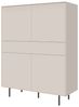LeGer Home by Lena Gercke Highboard Essentials, Sideboard, Kommode, Anrichte, Schrank, Stauraumschrank, Breite: 111 cm, UV lackiert, Push-to-open-Funktion Bild 2