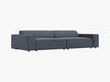 Micadoni Sofa Jodie 4-Sitzer Strukturierter Stoff Megan Blau Bild 2