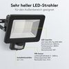 goobay 53883 LED Strahler Bewegungsmelder Außen 50W / PIR Sensor Außenstrahler IP44 / Neutralweißes Licht 4250 lm/LED Scheinwerfer Fluter Wandmontage/Gartenstrahler/Schwarz Bild 3