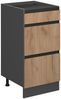 Küchenfront R-Line Goldkraft Eiche 39.6 x 70.4 cm Möbelfront für den Schubladenunterschrank Vicco Bild 5