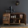 Sideboard 140x77cm "Assuan" Mango & Metall goldfarbig WZ-0462 Bild 2