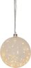 Glaskugel 'Glow Snow', 50 warmwhite LED, Bild 1