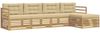 vidaXL Outdoor-Sofagarnitur mit Kissen 5 pcs Weiß und Beige Polyester 3390308 Bild 2