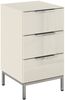 rauch Nachtkommode Nachttisch Nachtschrank Nachtkonsole FLIPP mit Glasfront (Breite 40 cm), mit 3 Schubladen und Soft-Close-Funktion, Oberboden und Front Glas Bild 5