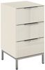 rauch Nachtkommode Nachttisch Nachtschrank Nachtkonsole FLIPP mit Glasfront (Breite 40 cm), mit 3 Schubladen und Soft-Close-Funktion, Oberboden und Front Glas Bild 4