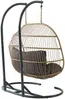 Vente-unique - LISSANDRA Leisure furniture for garden HarzMetall GrauBeige - B 106 cm x H 194 cm x L 150 cm Bild 4
