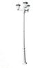 vidaXL Gartenlaterne 3-flammig 215 cm Weiß Aluminium 40245 Bild 2